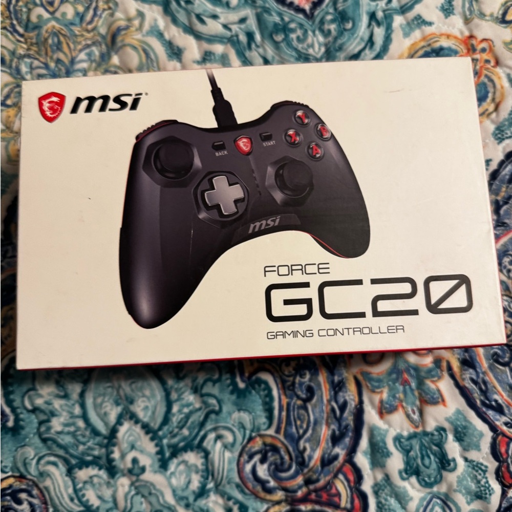 MSI Force GC20 Gaming Controller - Black with Red Highlights